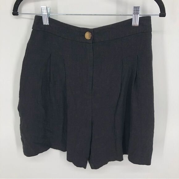 ASOS Design High Rise Shorts Womens 4 Black - Picture 1 of 6